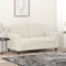 vidaXL - Tweezitsbank - 120 - cm - fluweel - crèmekleurig