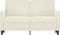 vidaXL - Tweezitsbank - 120 - cm - fluweel - crèmekleurig