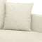 vidaXL - Tweezitsbank - 120 - cm - fluweel - crèmekleurig