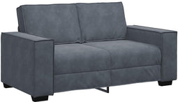 vidaXL - Tweezitsbank - 120 - cm - fluweel - donkergrijs