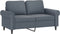 vidaXL - Tweezitsbank - 120 - cm - fluweel - donkergrijs