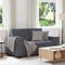 vidaXL - Tweezitsbank - 120 - cm - fluweel - donkergrijs