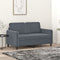 vidaXL - Tweezitsbank - 120 - cm - fluweel - donkergrijs
