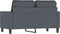 vidaXL - Tweezitsbank - 120 - cm - fluweel - donkergrijs
