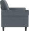 vidaXL - Tweezitsbank - 120 - cm - fluweel - donkergrijs