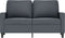 vidaXL - Tweezitsbank - 120 - cm - fluweel - donkergrijs
