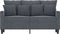 vidaXL - Tweezitsbank - 120 - cm - fluweel - donkergrijs