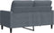 vidaXL - Tweezitsbank - 120 - cm - fluweel - donkergrijs