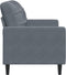 vidaXL - Tweezitsbank - 120 - cm - fluweel - donkergrijs