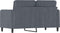 vidaXL - Tweezitsbank - 120 - cm - fluweel - donkergrijs