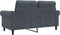 vidaXL - Tweezitsbank - 120 - cm - fluweel - donkergrijs