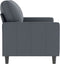 vidaXL - Tweezitsbank - 120 - cm - fluweel - donkergrijs