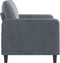 vidaXL - Tweezitsbank - 120 - cm - fluweel - donkergrijs