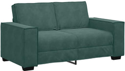 vidaXL - Tweezitsbank - 120 - cm - fluweel - donkergroen