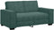 vidaXL - Tweezitsbank - 120 - cm - fluweel - donkergroen