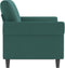 vidaXL - Tweezitsbank - 120 - cm - fluweel - donkergroen