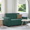 vidaXL - Tweezitsbank - 120 - cm - fluweel - donkergroen