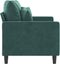 vidaXL - Tweezitsbank - 120 - cm - fluweel - donkergroen