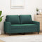 vidaXL - Tweezitsbank - 120 - cm - fluweel - donkergroen