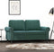 vidaXL - Tweezitsbank - 120 - cm - fluweel - donkergroen