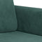 vidaXL - Tweezitsbank - 120 - cm - fluweel - donkergroen