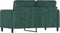 vidaXL - Tweezitsbank - 120 - cm - fluweel - donkergroen