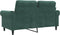 vidaXL - Tweezitsbank - 120 - cm - fluweel - donkergroen