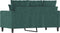 vidaXL - Tweezitsbank - 120 - cm - fluweel - donkergroen
