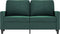 vidaXL - Tweezitsbank - 120 - cm - fluweel - donkergroen