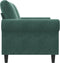 vidaXL - Tweezitsbank - 120 - cm - fluweel - donkergroen