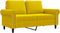 vidaXL - Tweezitsbank - 120 - cm - fluweel - geel
