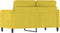 vidaXL - Tweezitsbank - 120 - cm - fluweel - geel