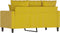 vidaXL - Tweezitsbank - 120 - cm - fluweel - geel