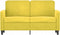 vidaXL - Tweezitsbank - 120 - cm - fluweel - geel