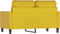 vidaXL - Tweezitsbank - 120 - cm - fluweel - geel