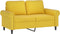 vidaXL - Tweezitsbank - 120 - cm - fluweel - geel