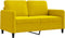 vidaXL - Tweezitsbank - 120 - cm - fluweel - geel
