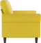 vidaXL - Tweezitsbank - 120 - cm - fluweel - geel