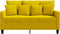 vidaXL - Tweezitsbank - 120 - cm - fluweel - geel