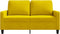 vidaXL - Tweezitsbank - 120 - cm - fluweel - geel