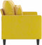 vidaXL - Tweezitsbank - 120 - cm - fluweel - geel