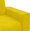 vidaXL - Tweezitsbank - 120 - cm - fluweel - geel