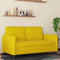 vidaXL - Tweezitsbank - 120 - cm - fluweel - geel