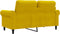 vidaXL - Tweezitsbank - 120 - cm - fluweel - geel