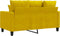 vidaXL - Tweezitsbank - 120 - cm - fluweel - geel