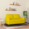 vidaXL - Tweezitsbank - 120 - cm - fluweel - geel