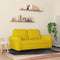 vidaXL - Tweezitsbank - 120 - cm - fluweel - geel