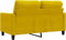 vidaXL - Tweezitsbank - 120 - cm - fluweel - geel