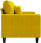 vidaXL - Tweezitsbank - 120 - cm - fluweel - geel