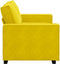 vidaXL - Tweezitsbank - 120 - cm - fluweel - geel